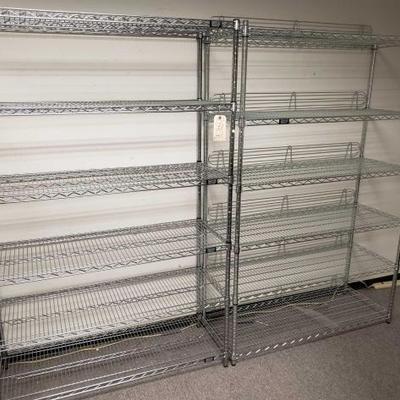 
#28406 â€¢ 2 Metal Wire Shelves
