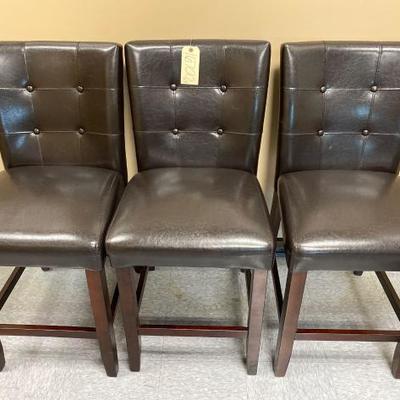 #16700 â€¢ 3 Leather Chairs