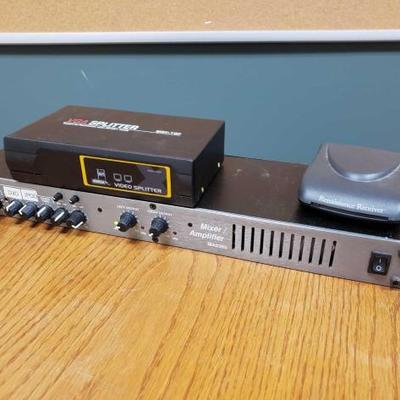 #28112 â€¢ Rolls Mixer/Amplifier MA2355, VGA Splitter, and Renaissance Reciever