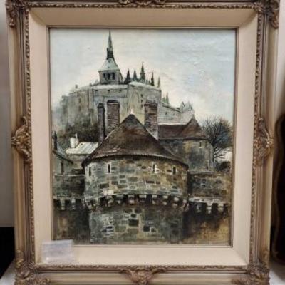534	
Marc Chapaud 1800's Oil Painting With An Antique Frame
Comes With Paint Chips Measures Approx 32