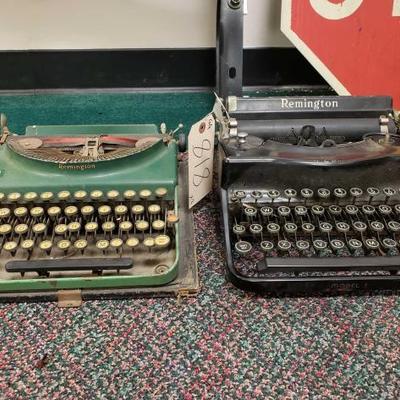 818	
2 Vintage Remington Typewriters
Model 1 Typewriters