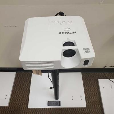 
#27702 â€¢ Hitachi CP-RX80 Video Projector With Remote And Ceiling Mount