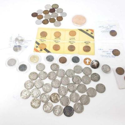 #274 â€¢ Approx 40 Buffalo Nickels And Approx 20 Pennies