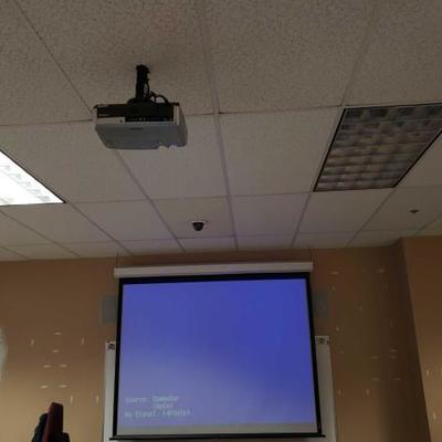 #17704 â€¢ Epson Video Projector With Screen