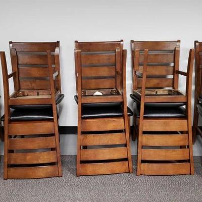 
#15056 â€¢ 10 Wooden Chairs