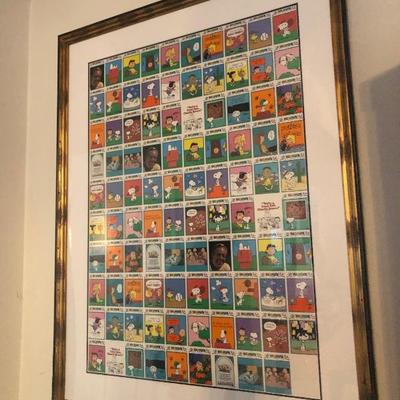 charles schultz collectible poster 