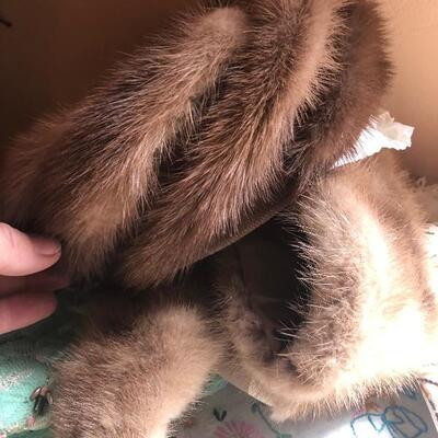 Vintage fur hat and collar piece 