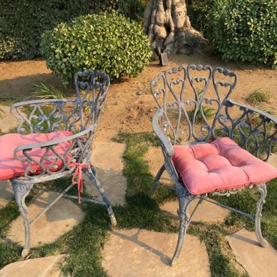 Garden chairs and table 