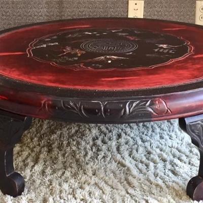 Japanese Table with Mother of Pearl Inlay