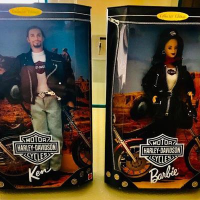Hard to Find Collector Edition Harley-Davidson Barbie and Ken Dolls. Released in 1999. Dolls are in mint condition with original packaging. 