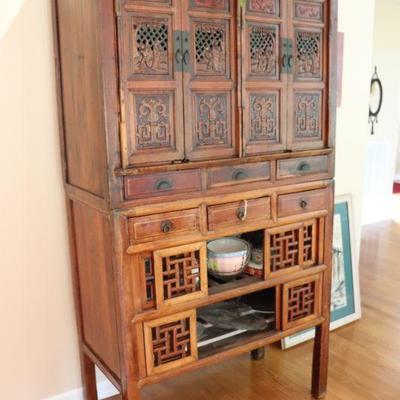 Antique Asian wedding cabinet
