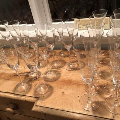 Vera Wang  Wedgewood glasses all different sizes