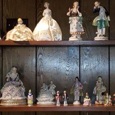 Half body dolls, Occupied Japan, US Zone, Bone Lina, RS Shul, Nippon Figurines