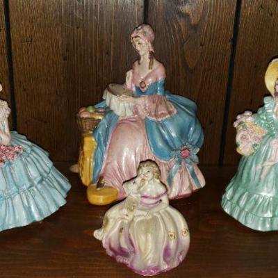 Chalk Lady Figurines