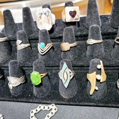 Gold and silver jewelry