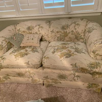 love seat with matching chair 
