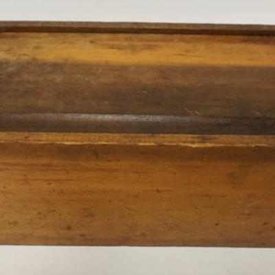 1104	WOODEN CANDLE BOX, 19 IN X 7 1/2 IN X 6 IN HIGH
