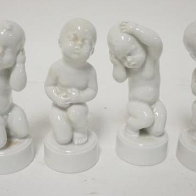 1199	GROUP OF 4 B&G PUTTI, 4 3/4 IN HIGH
