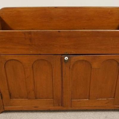 1205	ANTIQUE DRY SINK W/TOMBSTONE PANEL DOORS
