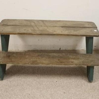 1206	LOT OF PRIMITIVE STANDS & STOOLS
