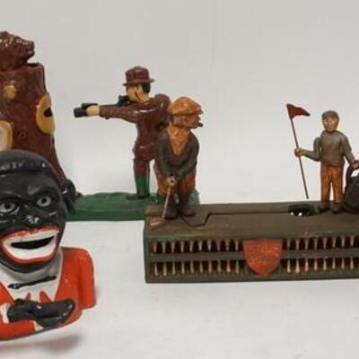 1227	6 MECHANICAL BANKS, TALLEST IS 7 1/2 IN
