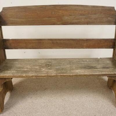 1218	SMALL PRIMITIVE BENCH, 48 1/4 IN WIDE
