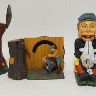 1226	4 MECHANICAL BANKS, TALLEST IS 8 IN
