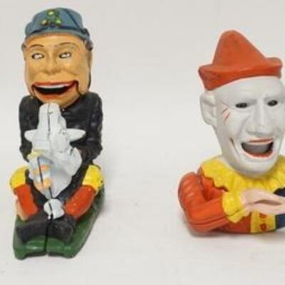 1224	4 MECHANICAL BANKS, TALLEST IS 8 IN
