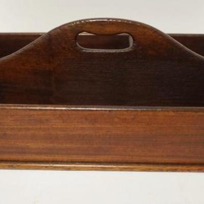 1155	FINELY DOVETAILED WOODEN CARRIER, 16 3/4 IN X 9 3/4 IN
