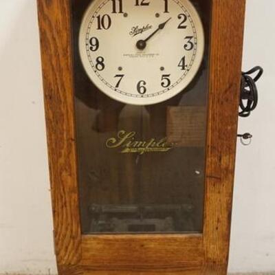 1210	OAK SIMPLEX TIME CLOCK
