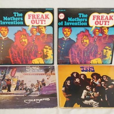 1025	LOT OF FOUR MOTHERS OF INVENTION/RELATED ALBUMS; FREAKOUT! (TWO COPIES, DOUBLE LP) REUBEN AND JETS-FOR REAL & CON SOFAS
