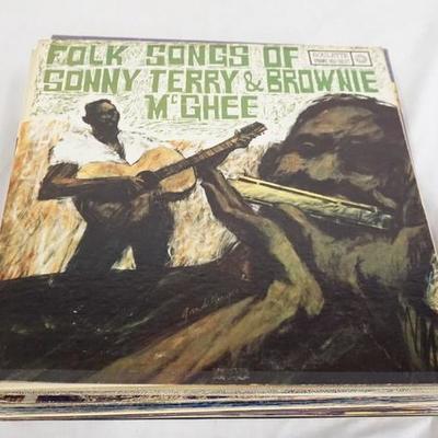1064	LOT OF 22 BLUES ALBUMS; FOLK SONGS OF SONNY TERRY & BROWNIE MCGHEE, ELECTRIC BLUES CHICAGO STYLE, MA RAINEY *BLAME IT ON THE BLUES*...