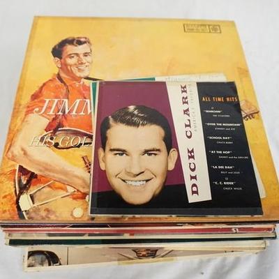 1052	LOT OF 29 1950S POP ALBUMS & TWO EPS. THE EPS ARE BOTH DICK CLARK, THE ALBUMS ARE; THE KNICKERBOCKERS JERK & TWINE TIME, JOHNNY...