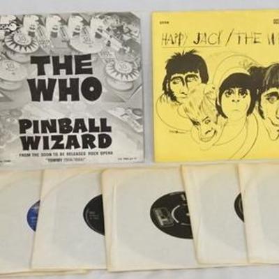 1036	LOT OF NINE THE WHO 45S & ONE EP FOUR HAVE PICTURE SLEEVES. THE THREE PICTURE SLEEVE 45S ARE AMERICAN. THE EP & 6 45S ARE BRITISH...