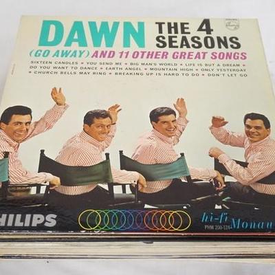 1059	LOT OF 20 THE FOUR SEASONS ALBUMS; THE 4 SEASONS ENTERTAIN YOU, RAG DOLL (TWO COPIES), 4 SEASONS SING SPANISH LACE, AT THE HOP, THE...