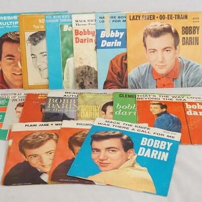 1089	LOT OF 15 BOBBY DARRIN 45S WITH PICTURE SLEEVES 
