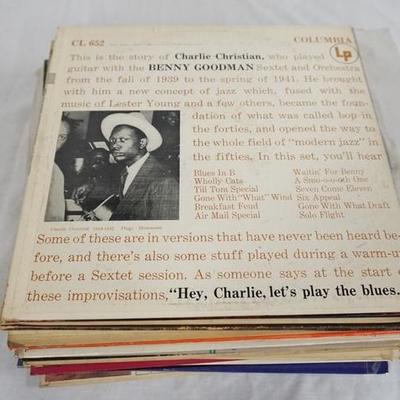 1079	LOT OF 25 JAZZ ALBUMS; CHARLIE CHRISTAIN WITH THE BENNY GOODMAN SEXTET& ORCHESTRA, HARRY BABASIN & TERRY GIBBS, *EL NUTTO* TERRY...