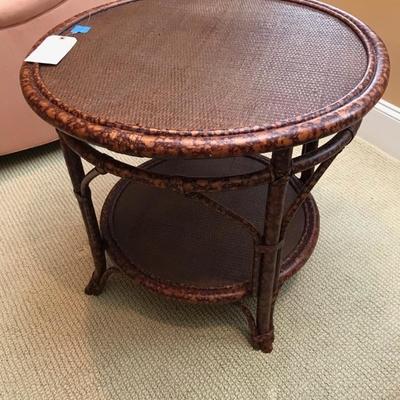 Padma's Plantation bentwood and wicker table $125
27 X 24