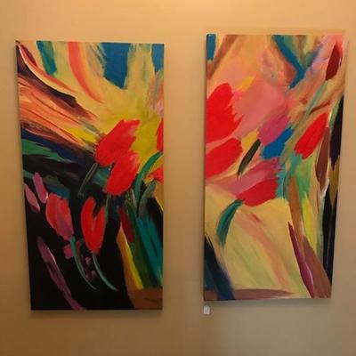 Pair of paintings $180