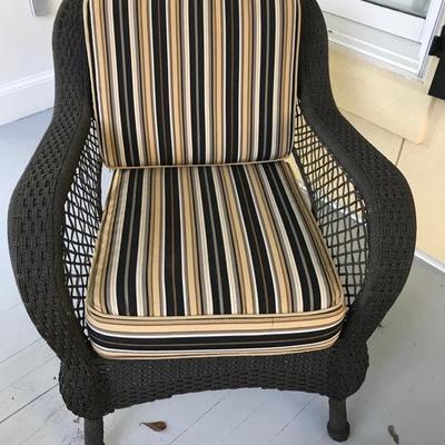 Wicker chair with cushion $95 each
4 available