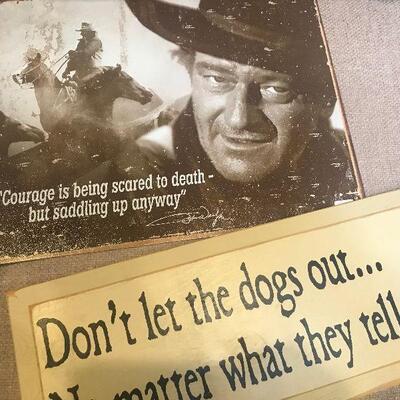 John Wayne Plaque