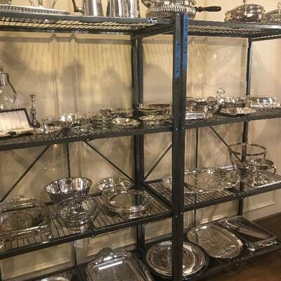 English Sheffield Silverplated Serving pieces