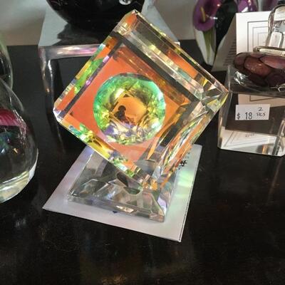 Stephen Lyons Millennium Glass Cube 