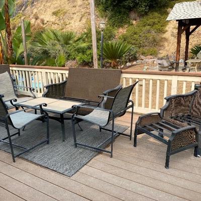 Brown Jordan and Hampton Bay patio furniture