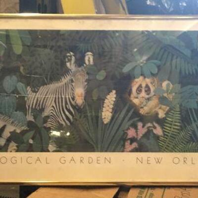 https://www.ebay.com/itm/114421795651	LAR0019 Audubon Zoological Garden New Orleans Louisiana - Metal Framed Some Creasing in Picture...