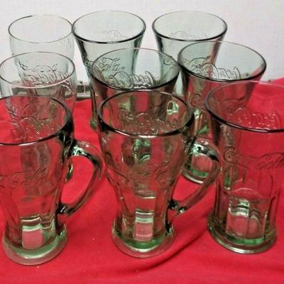 WL3099	https://www.ebay.com/itm/114374219105	WL3099 LOT OF NINE GREEN TINT COLLECTORS COCA-COLA DRINKING GLASSES	$10.00 	Buy-It_Now
