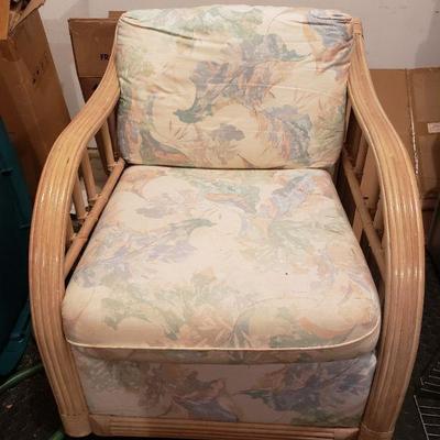 MATCHING RATTAN CHAIR - BUY IT NOW $75