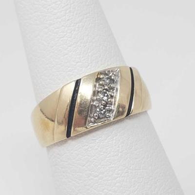 2254	

14k Gold Diamond Ring- 4.7g
Weighs Approx 4.7g, Size Approx 6