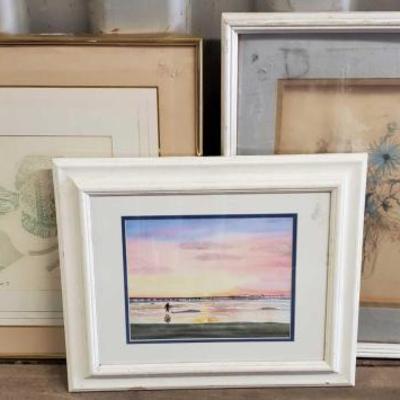 7086	

3 Pieces Of Framed Artwork
3 Pieces Of Framed Artwork