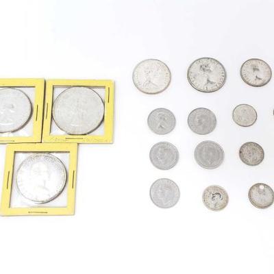 2674	

.800 Silver Canadian Coins, 150g
Weighs Approx 150g